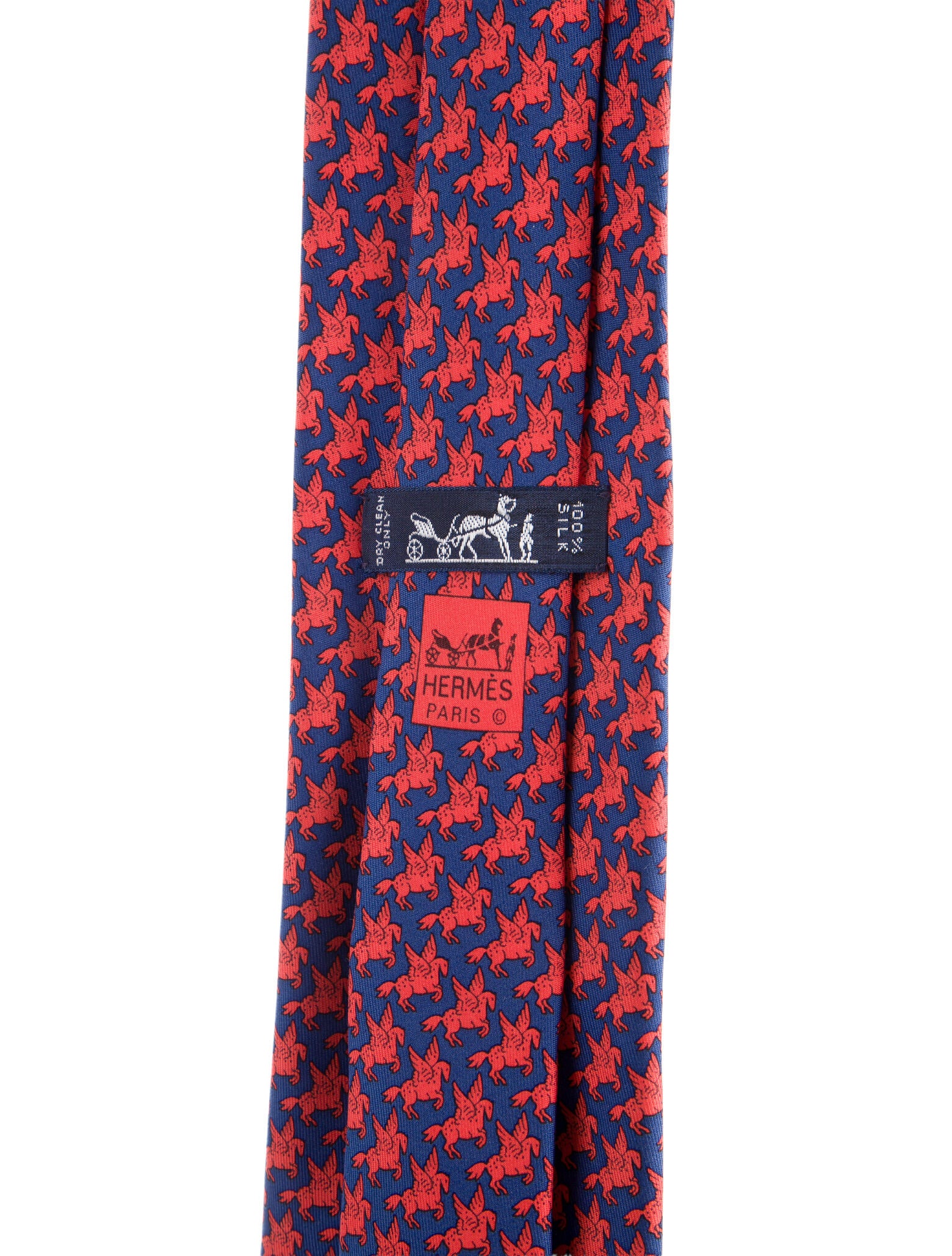 Hermès Pattern Print Silk Tie
