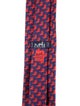 Hermès Pattern Print Silk Tie
