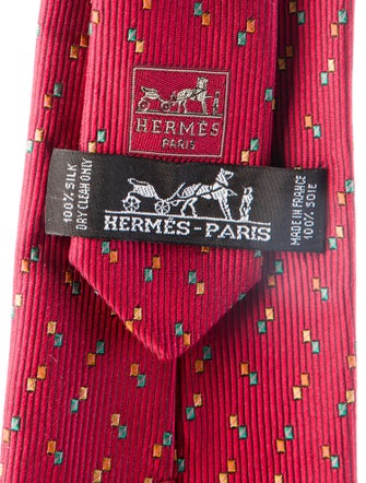Hermès Silk pattern tie