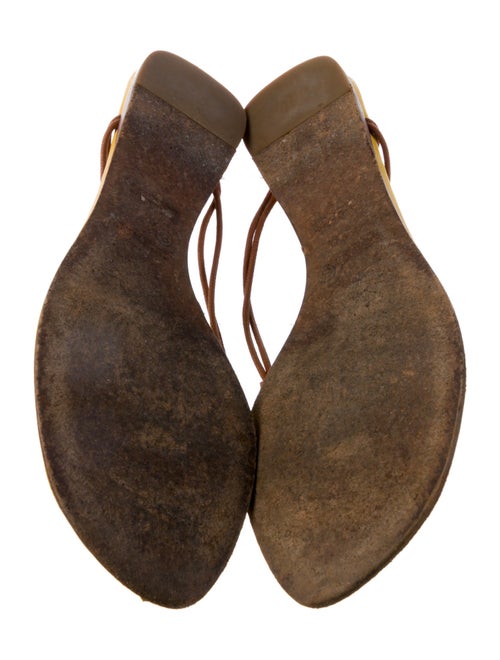 Hermès Leather T-Strap Sandals