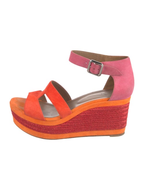 Hermès Suede Cutout Accent Espadrilles