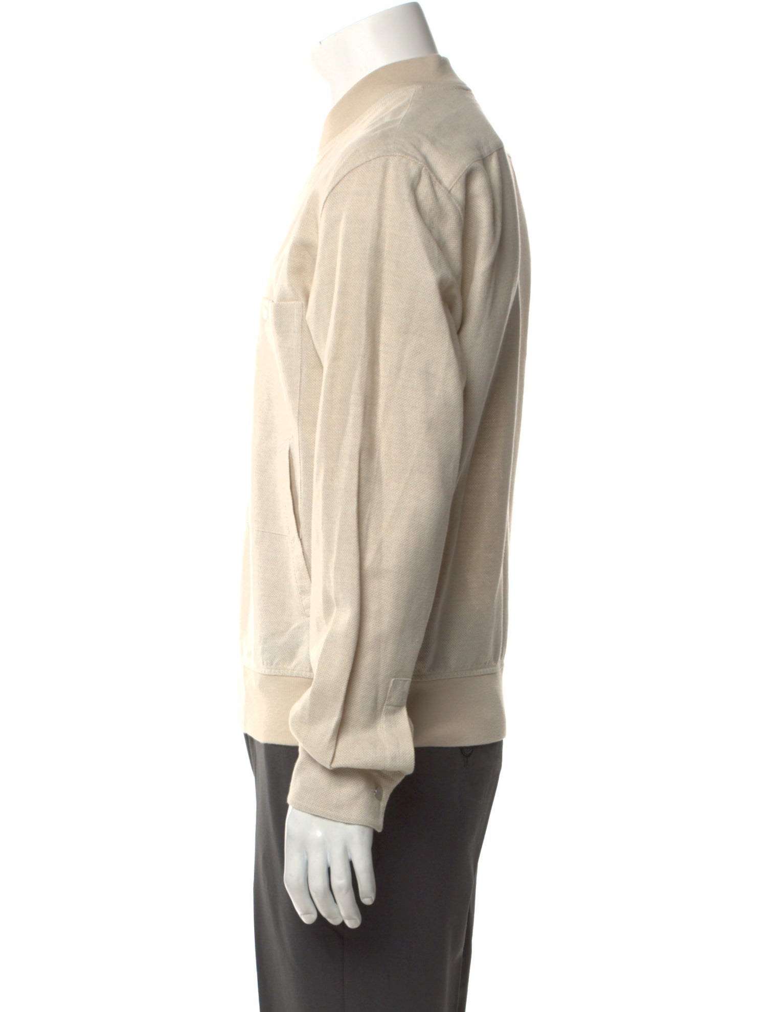 Hermès Mock Neck Long Sleeve Cardigan