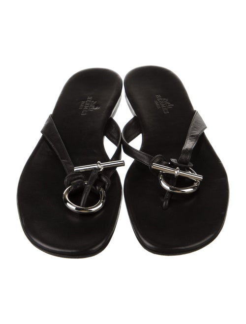 Hermès Leather Slides