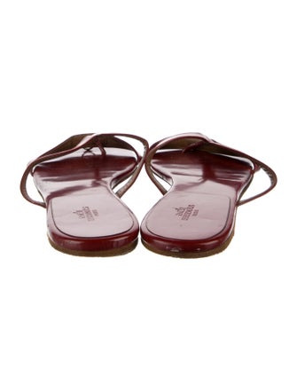 Hermès Corfou Leather Slides