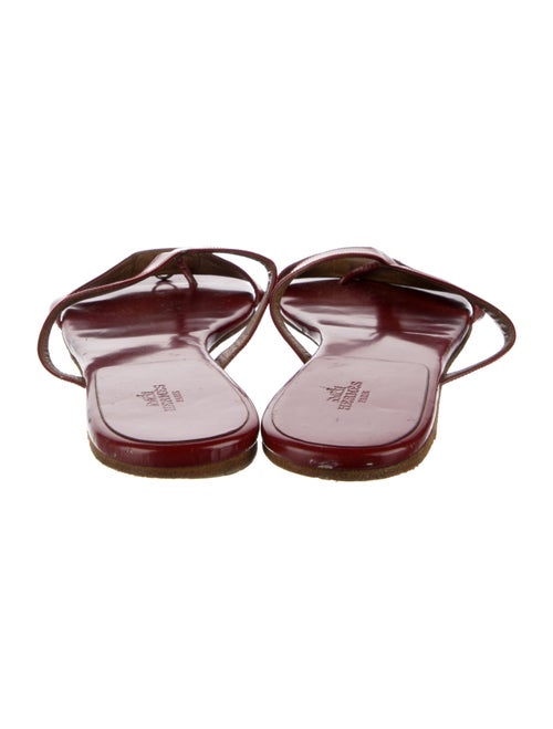 Hermès Corfou Leather Slides