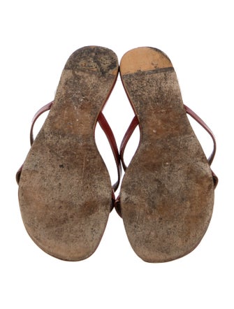 Hermès Corfou Leather Slides