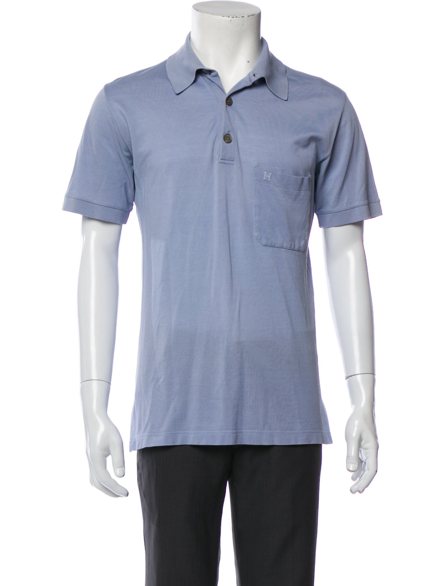 Hermès Collar Short Sleeve Polo Shirt