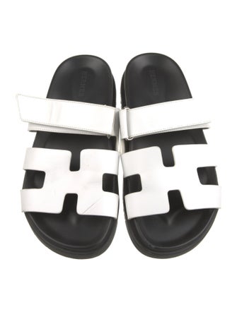 Hermès Chypre Leather Slides