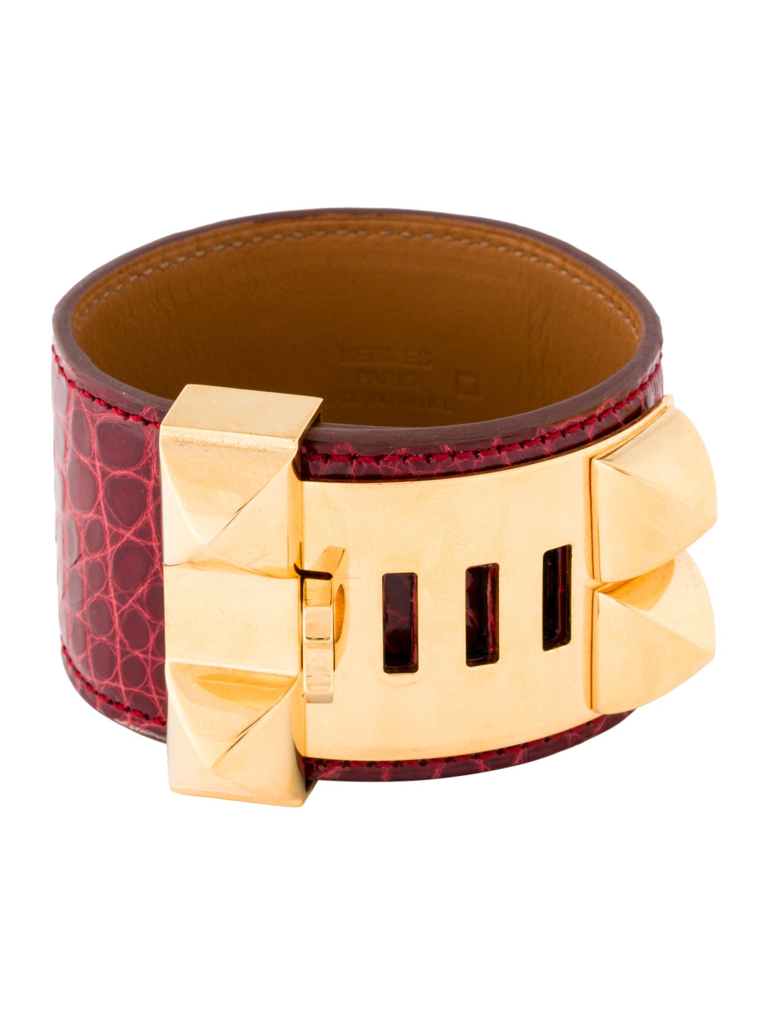 Hermès Alligator Leather Collier De Chien Wrap Bracelet