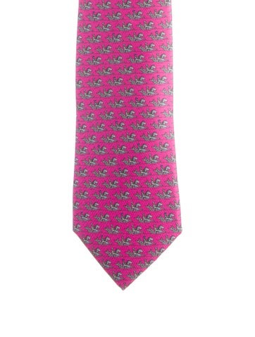 Hermès Ties Silk Patterned Tie