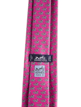 Hermès Silk Patterned Tie