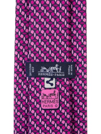 Hermès Silk Patterned Tie