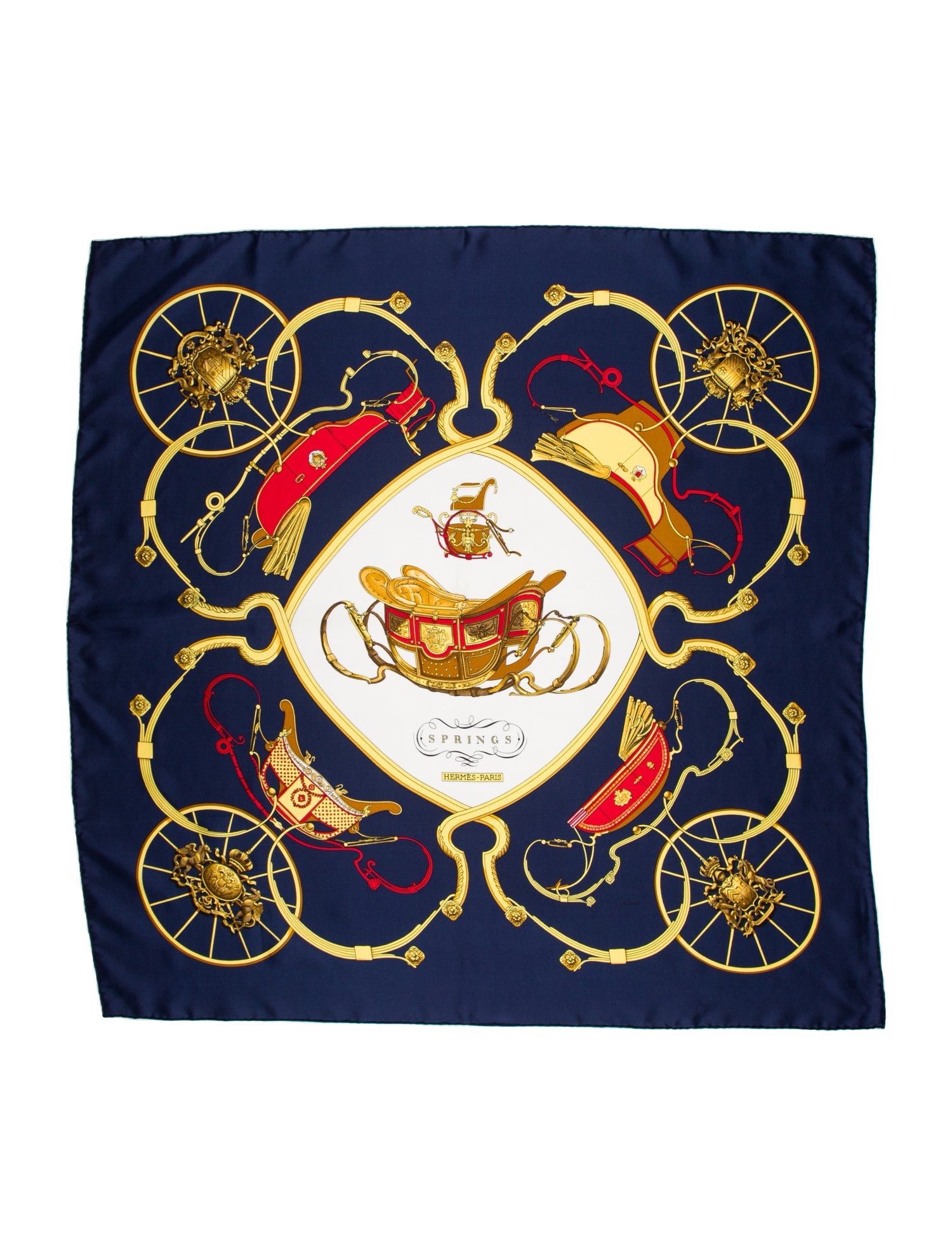 Hermès Springs Silk Scarf
