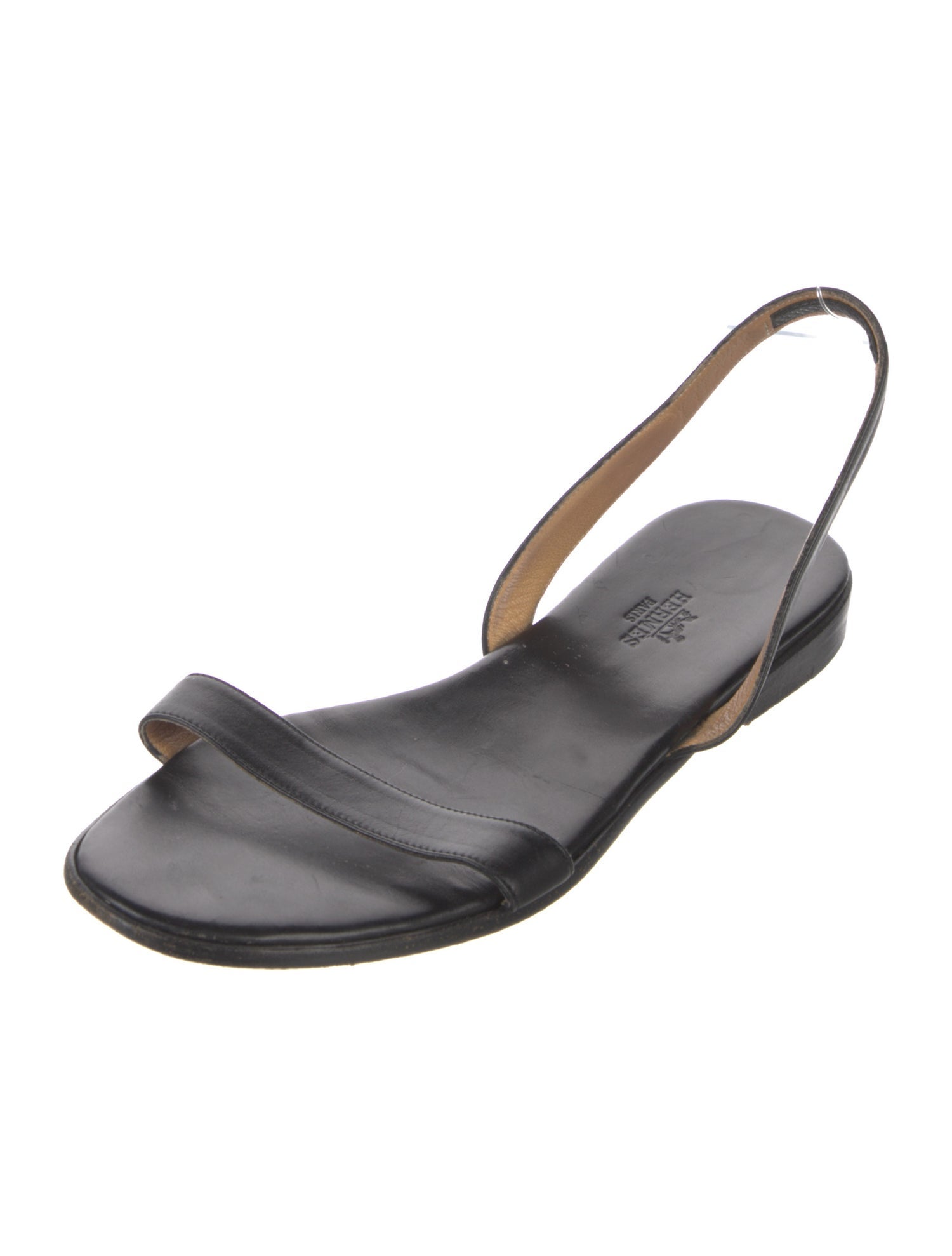 Hermès Vintage Leather Slingback Sandals
