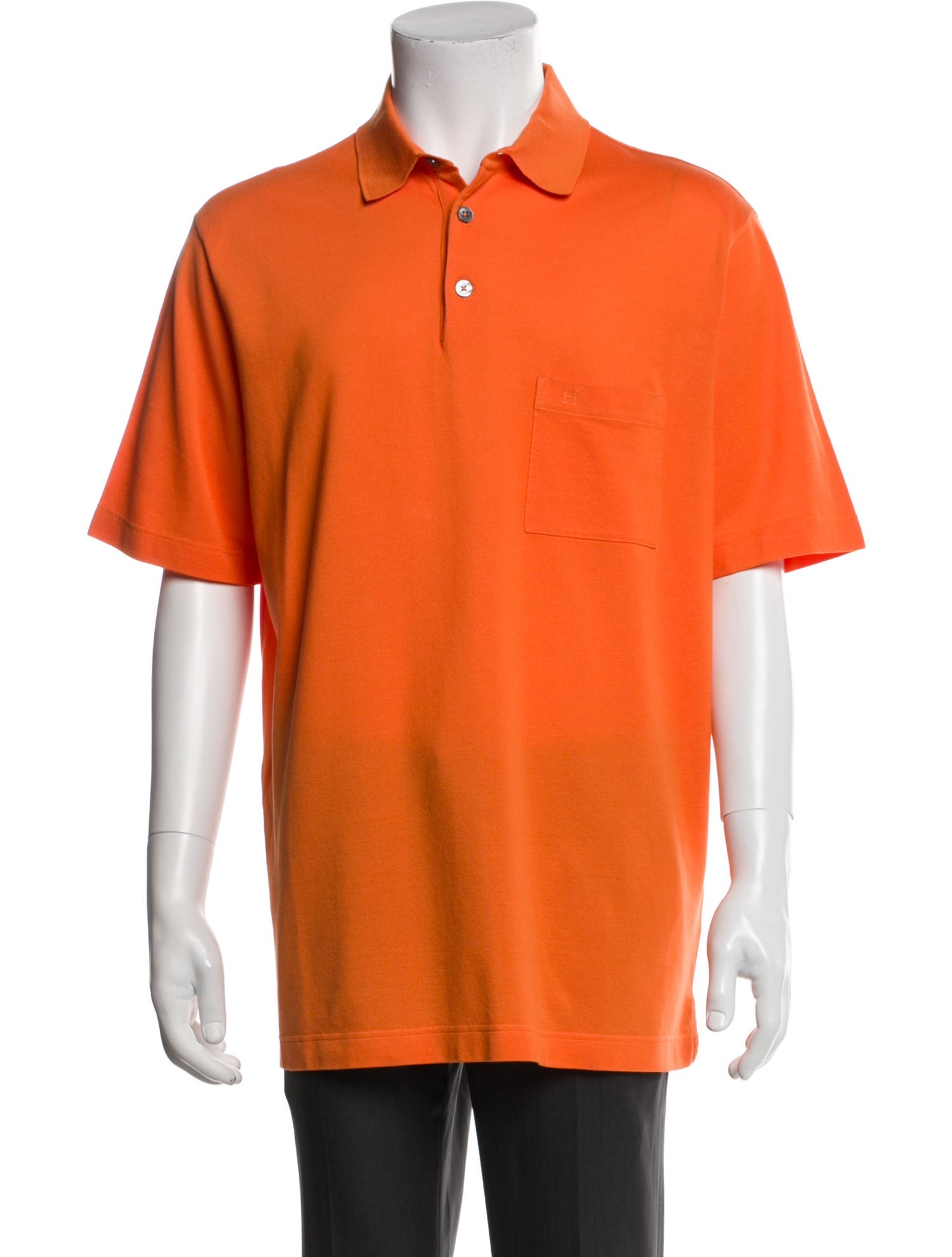 Hermès Collar Short Sleeve Polo Shirt
