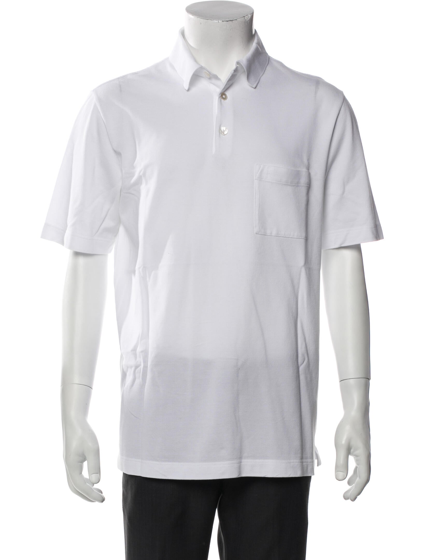 Hermès Collar Short Sleeve Polo Shirt