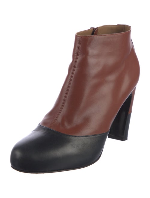 Hermès Leather Colorblock Pattern Boots