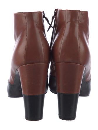 Hermès Leather Colorblock Pattern Boots