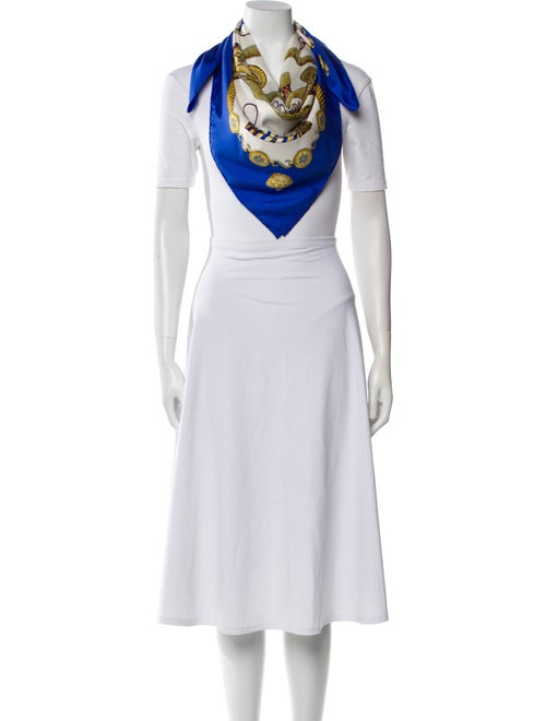 Hermès Les Tambours Silk Scarf