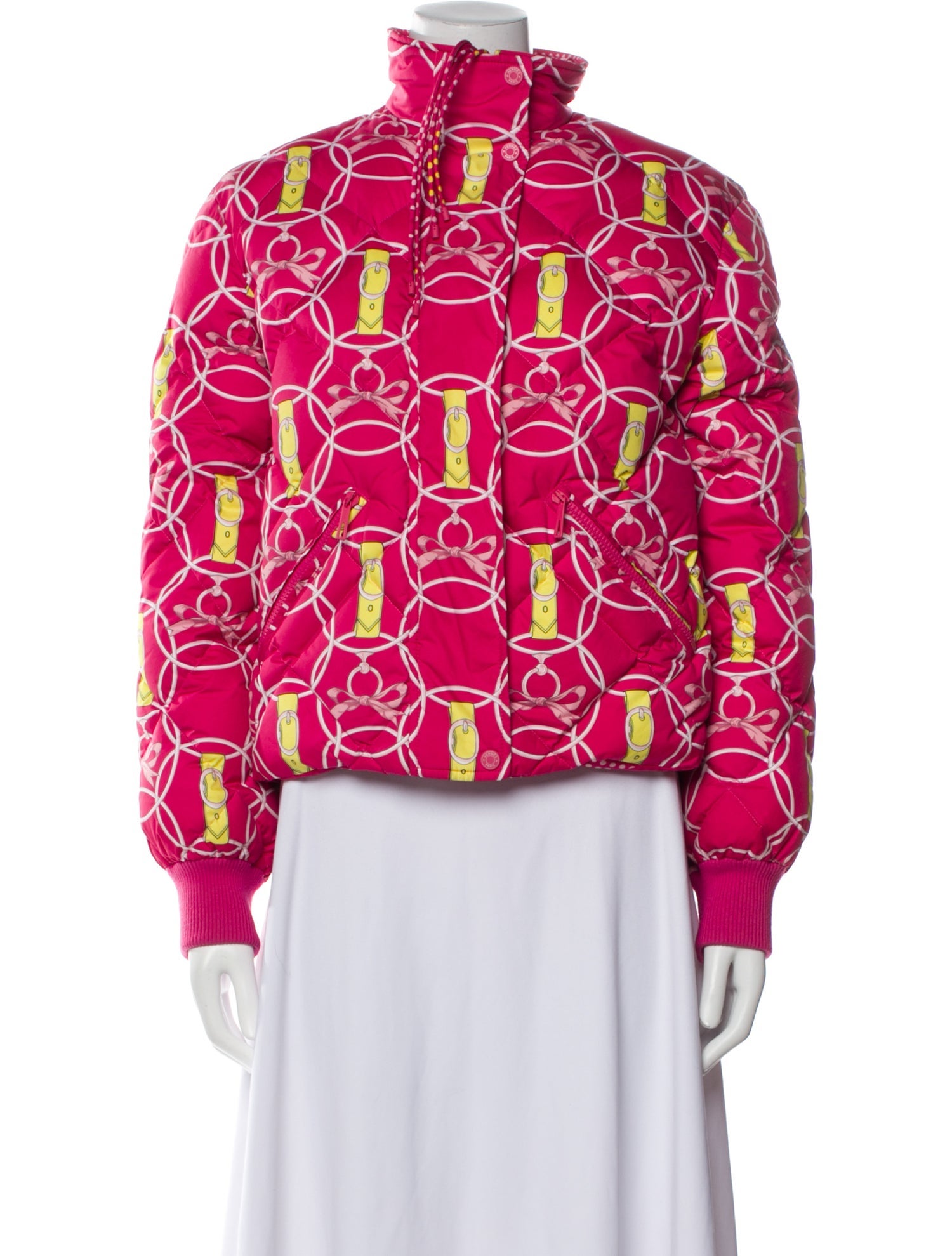 Hermès Virgin Wool Animal Print Down Coat