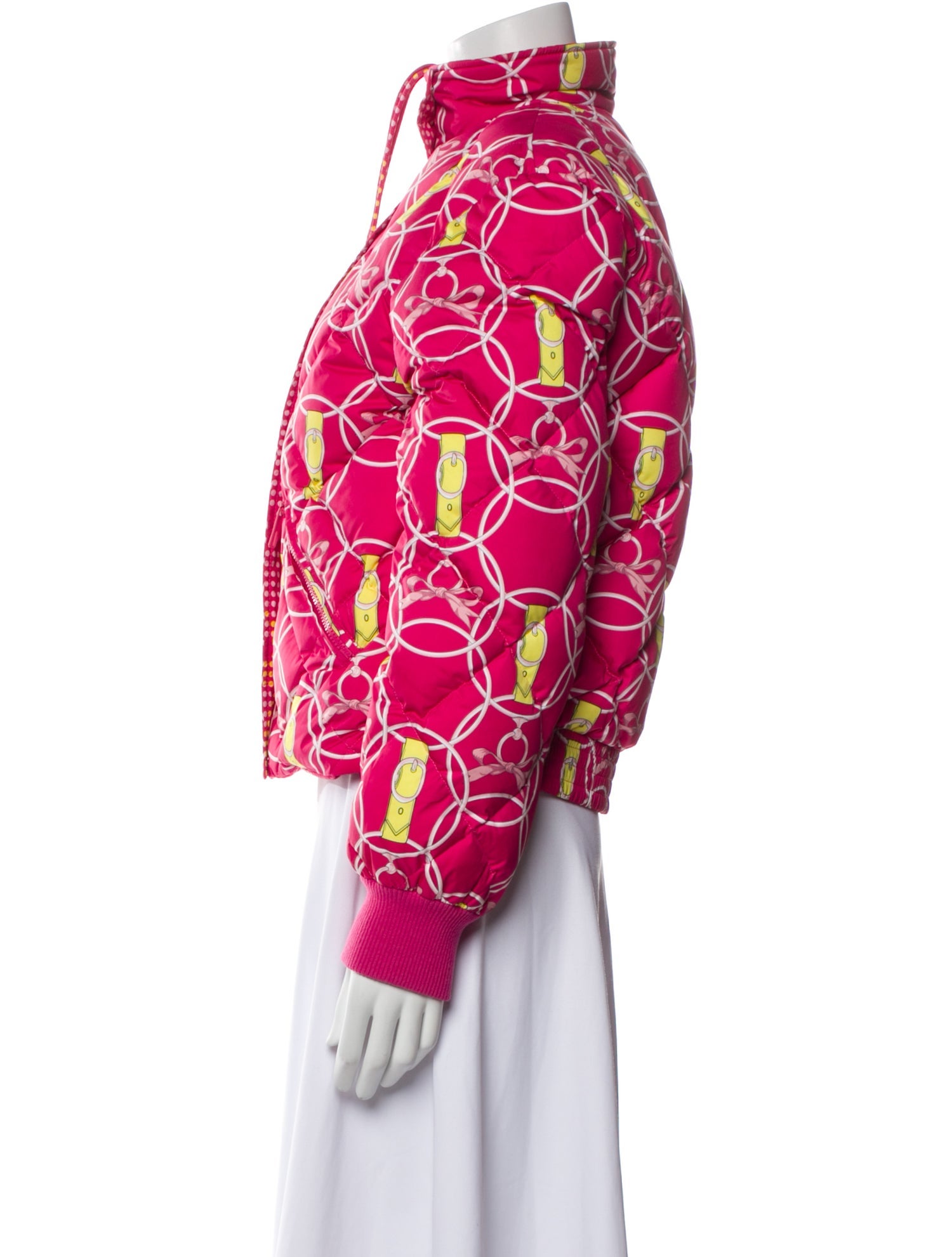 Hermès Virgin Wool Animal Print Down Coat