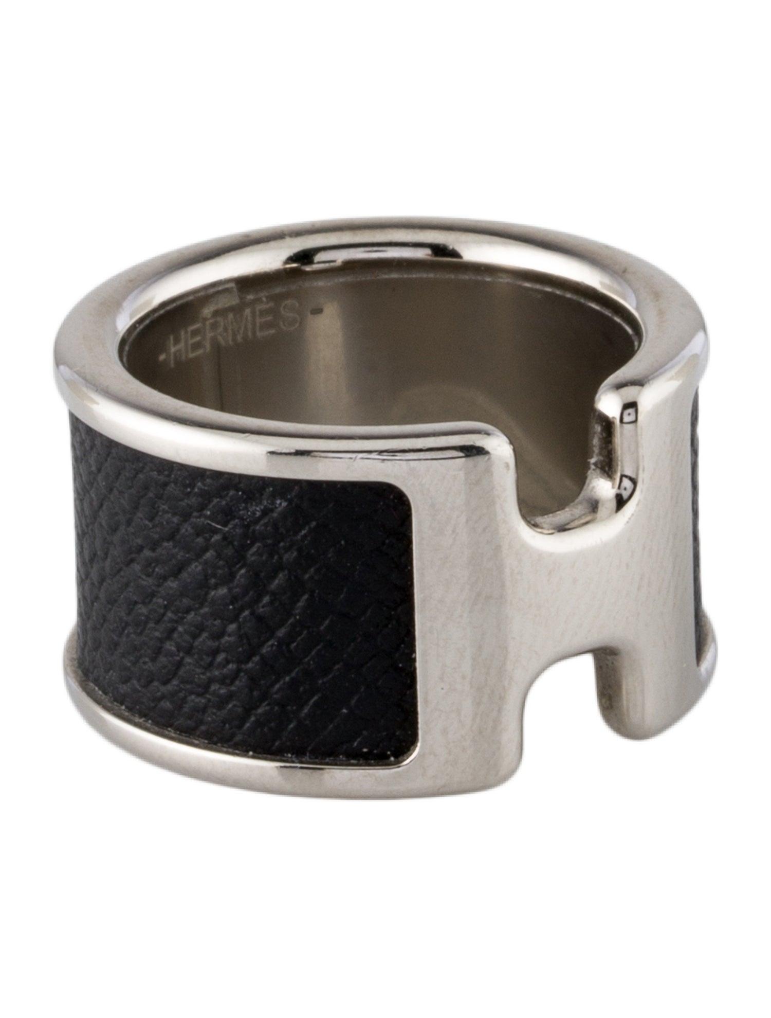 Hermès Leather Olympe Ring, Large Model