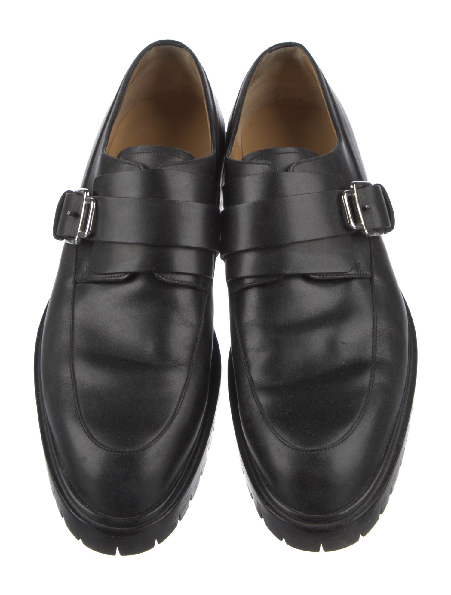 Hermès Leather Monk Straps