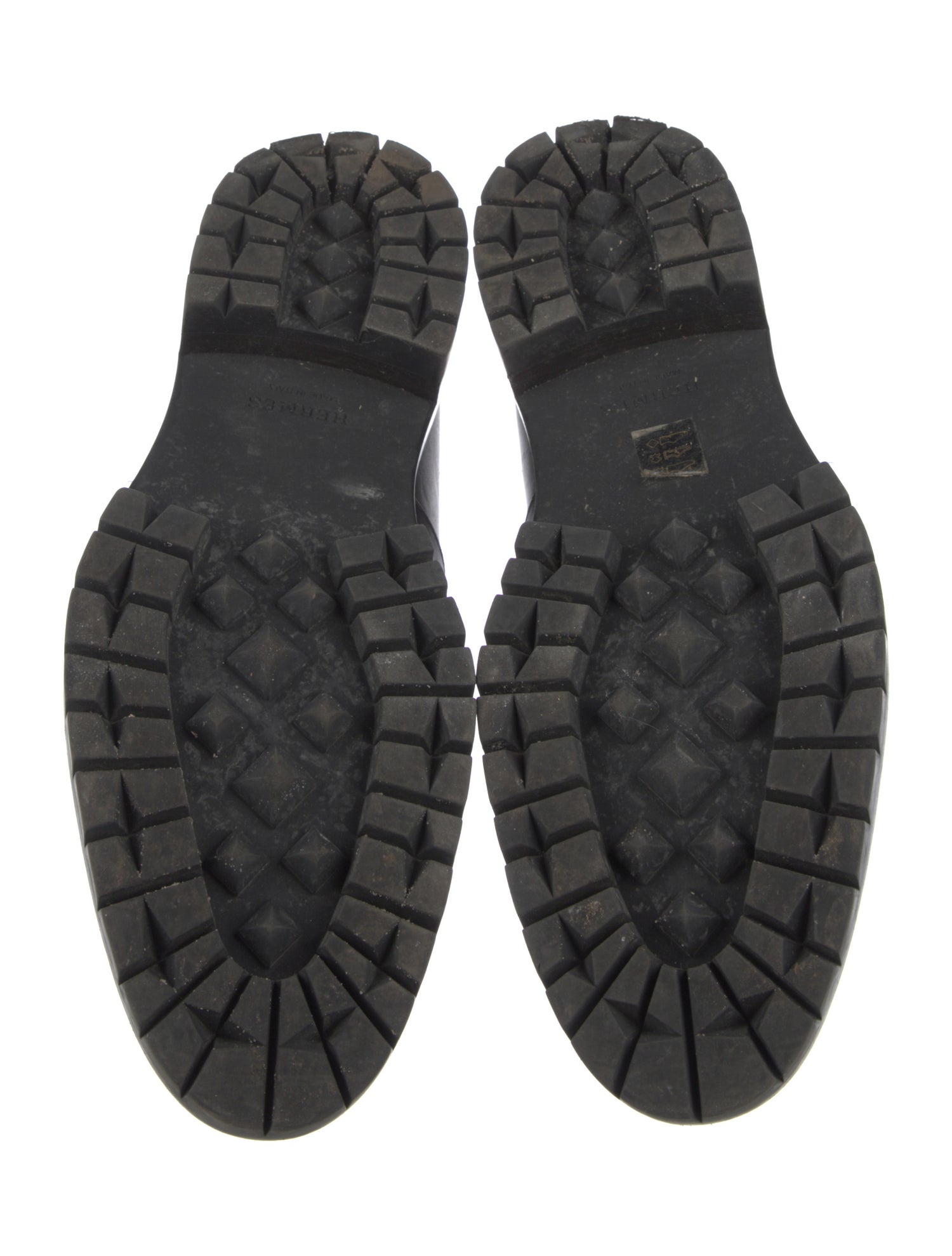 Hermès Leather Monk Straps