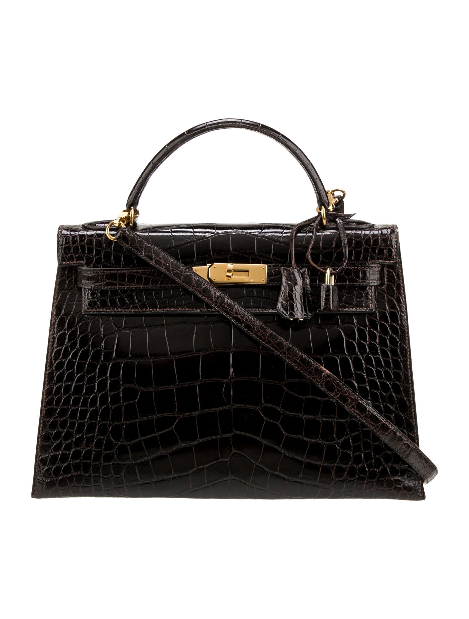 Hermès Shiny Alligator Mississippiensis Kelly Sellier 32