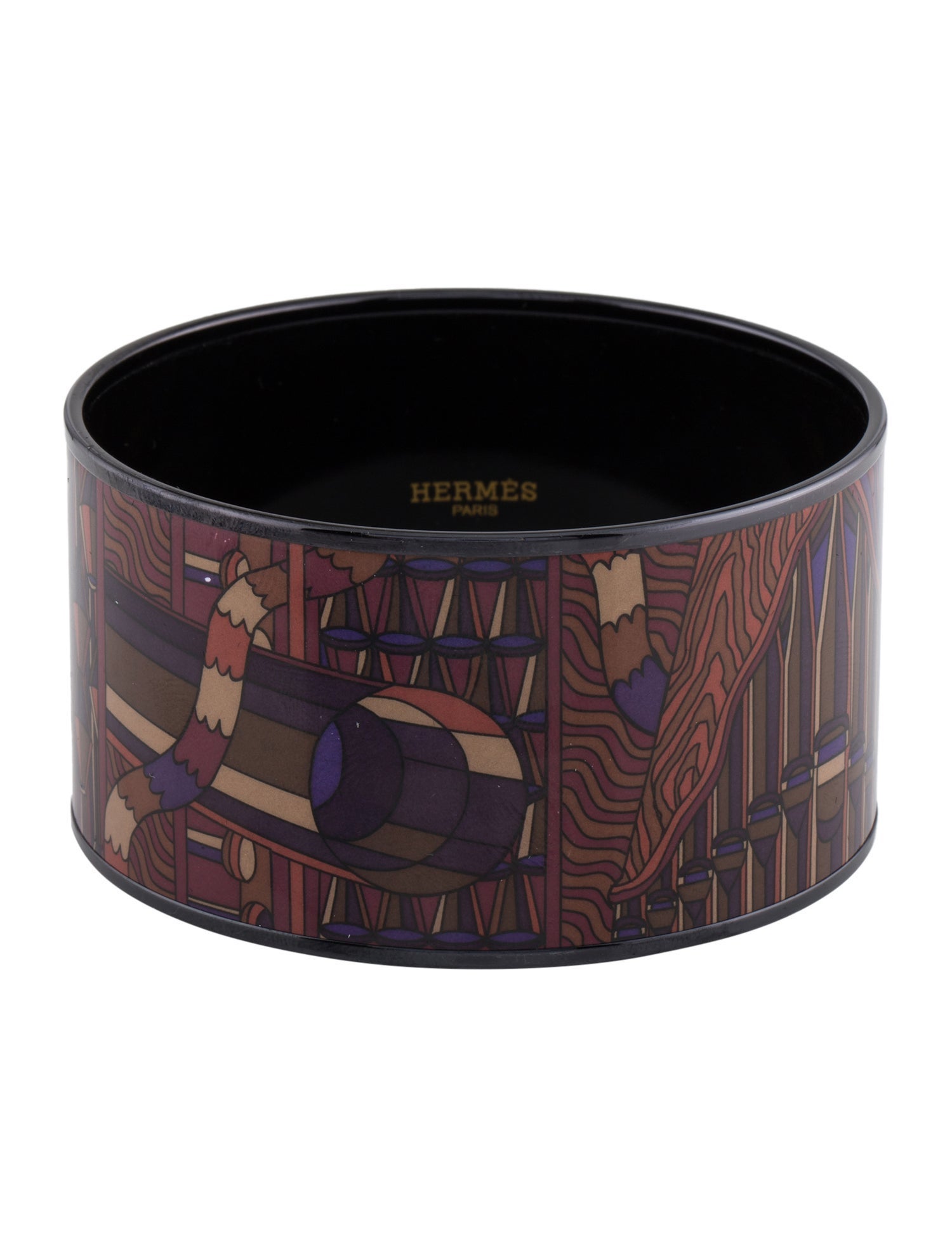 Hermès Extra Wide Enamel Bangle