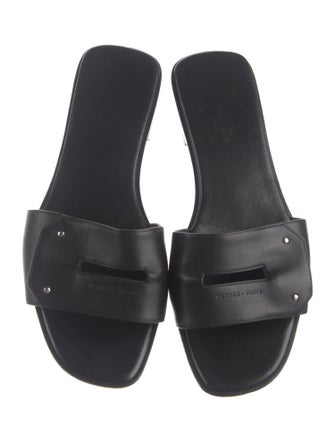 Hermès View Leather Slides