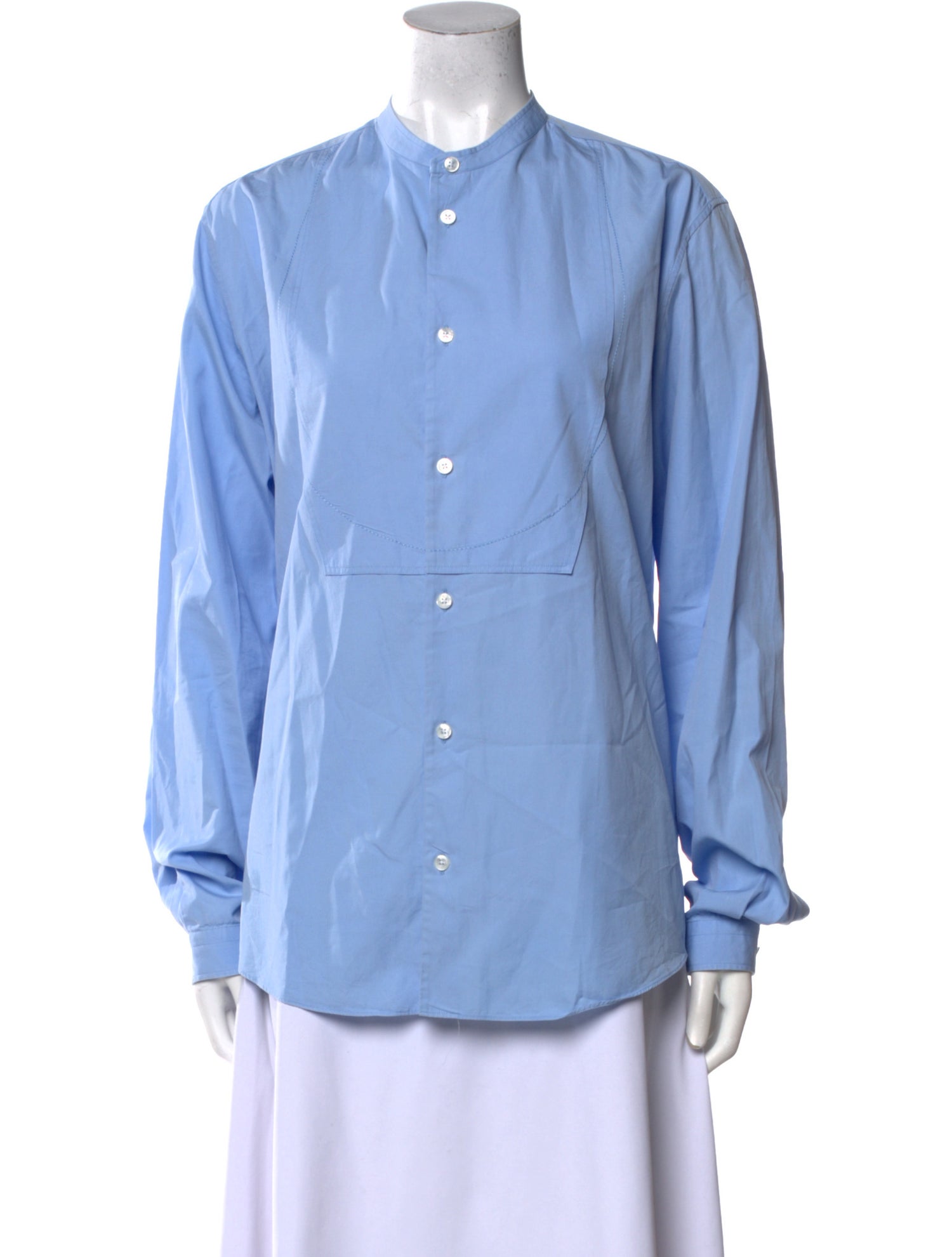 Hermès Long Sleeve Button-Up Top