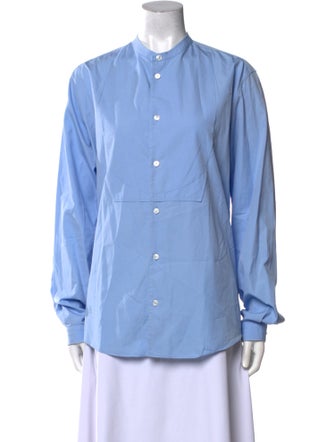 Hermès Long Sleeve Button-Up Top