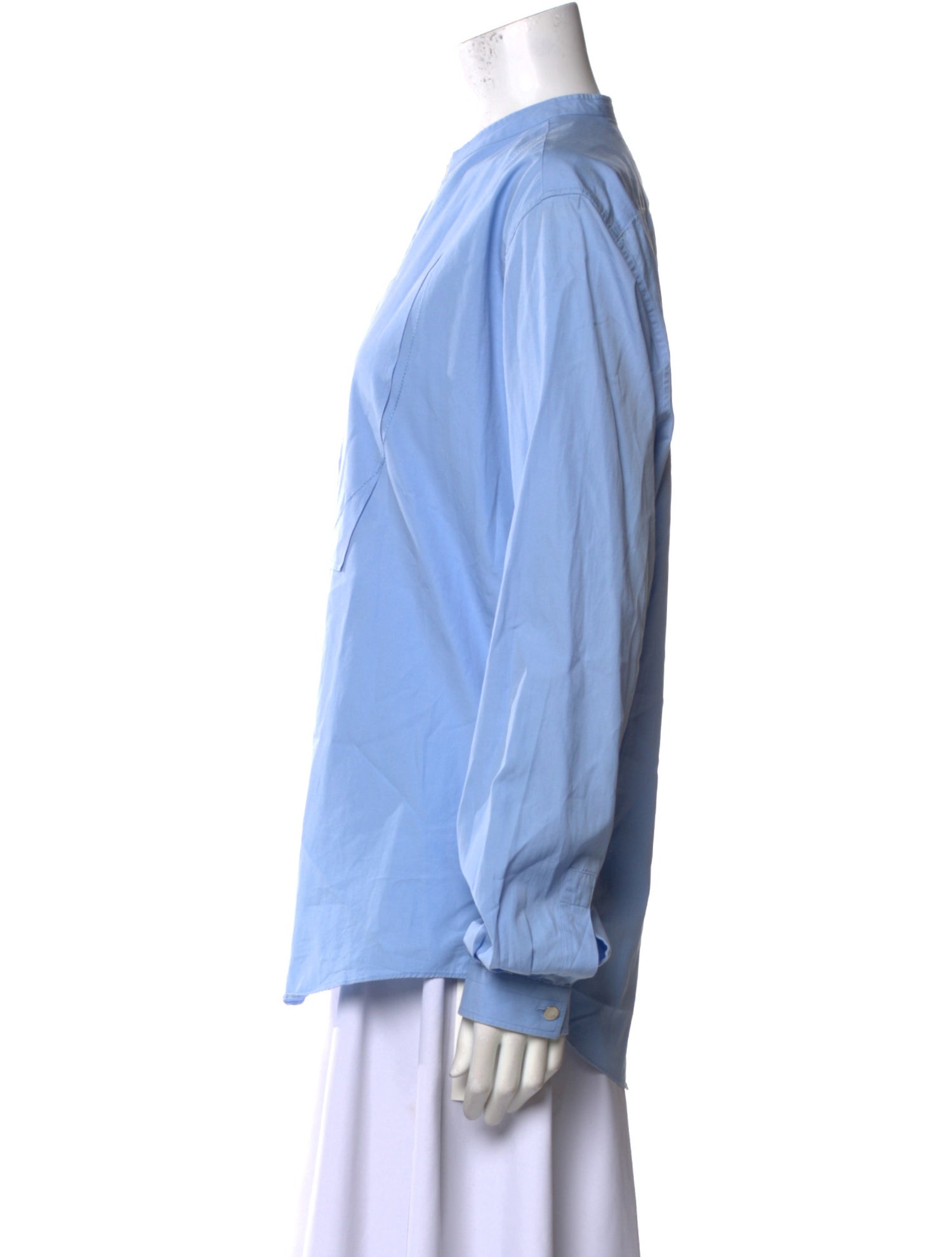 Hermès Long Sleeve Button-Up Top