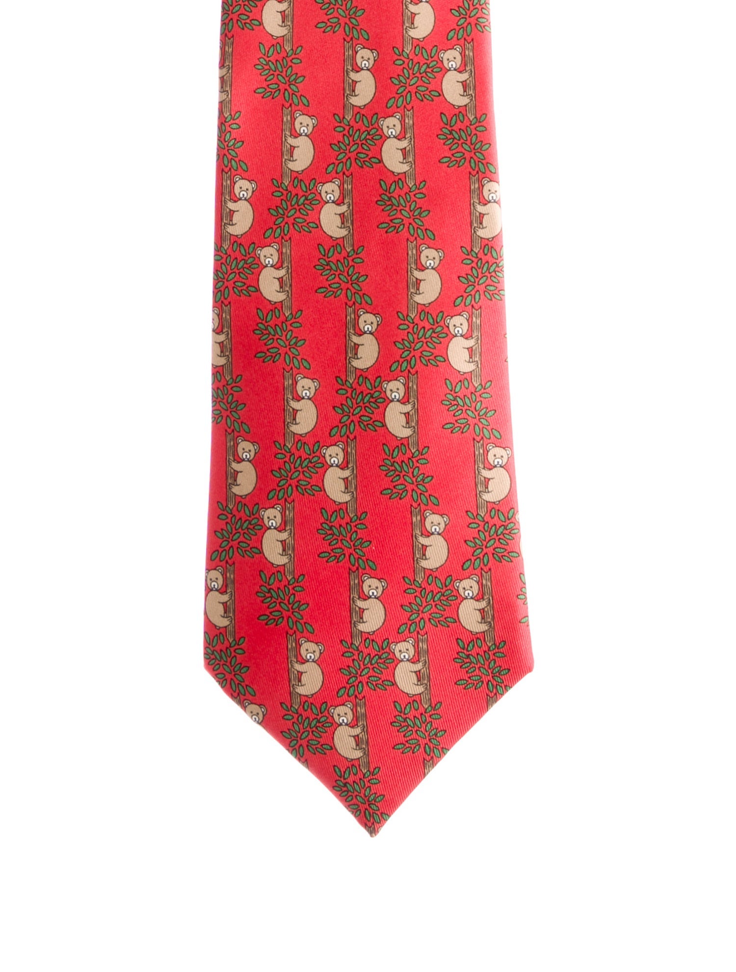 Hermès patterned silk tie