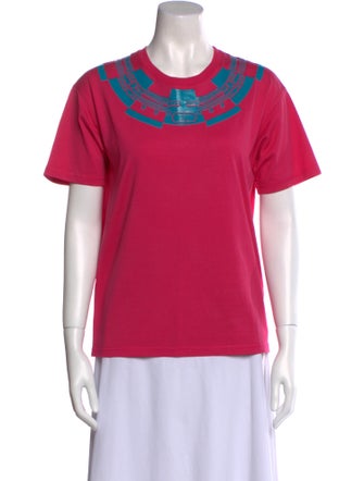 Hermès Scoop Neck Short Sleeve T-Shirt