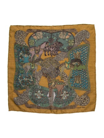 Hermès Pattern Print Pocket Square