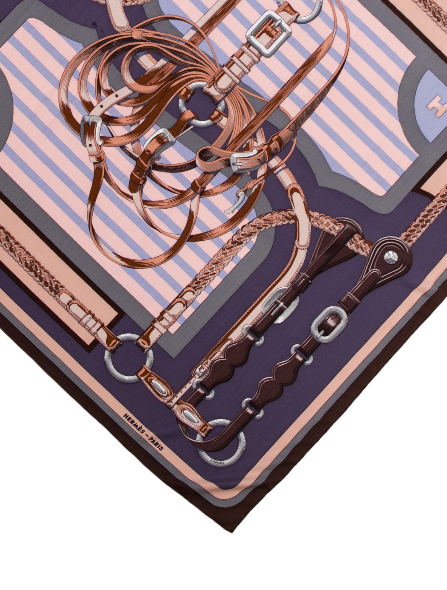 Hermès Coaching Cashmere Shawl