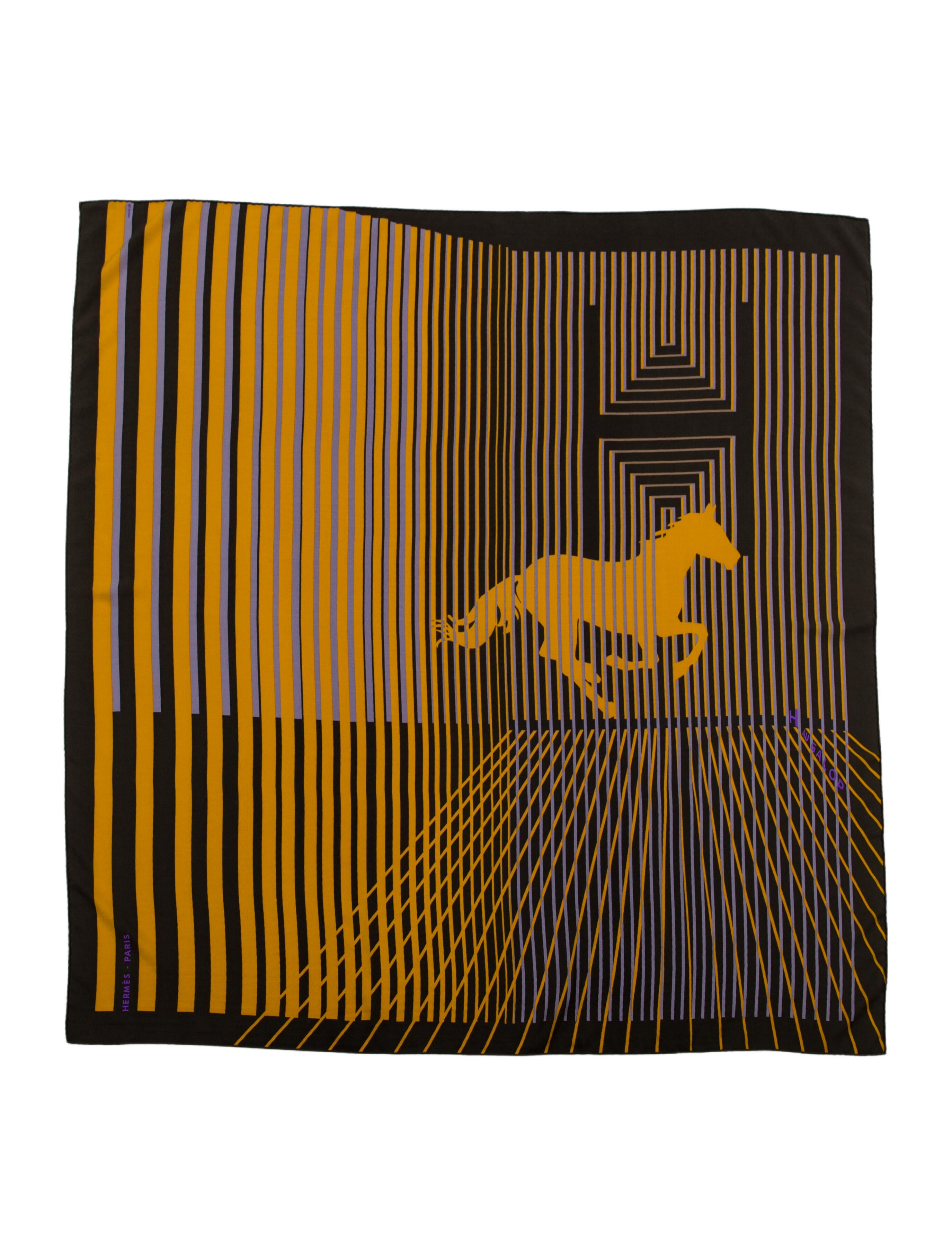 Hermès H au Galop Silk Scarf