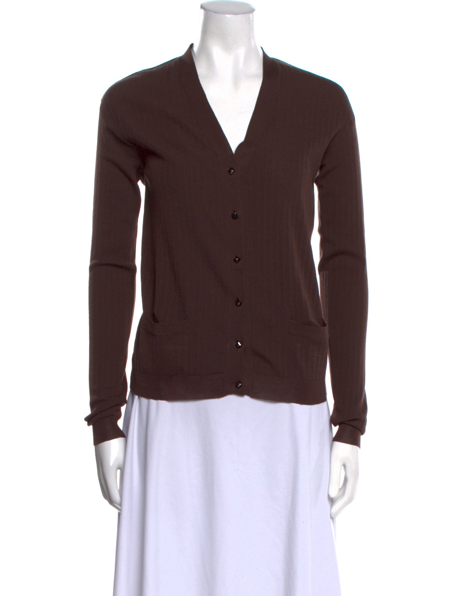 Hermès Virgin Wool V-Neck Sweater