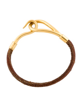 Hermès Leather Jumbo Hook Wrap Bracelet