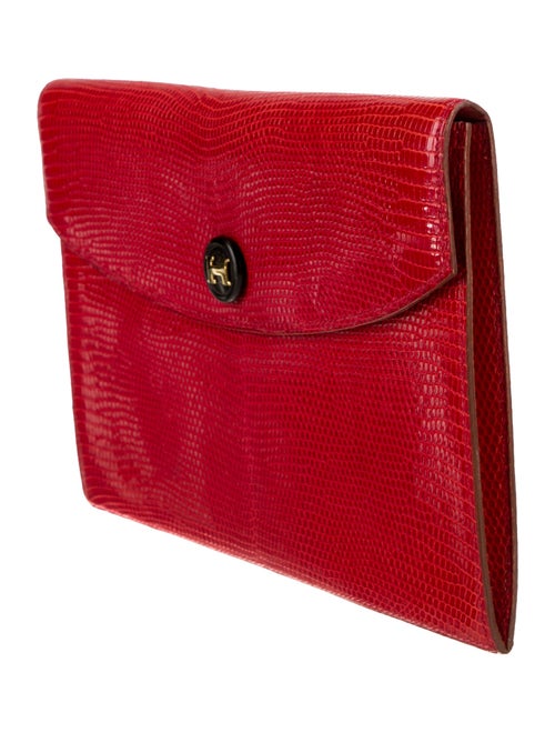 Hermès Shiny Lizard Rio Clutch