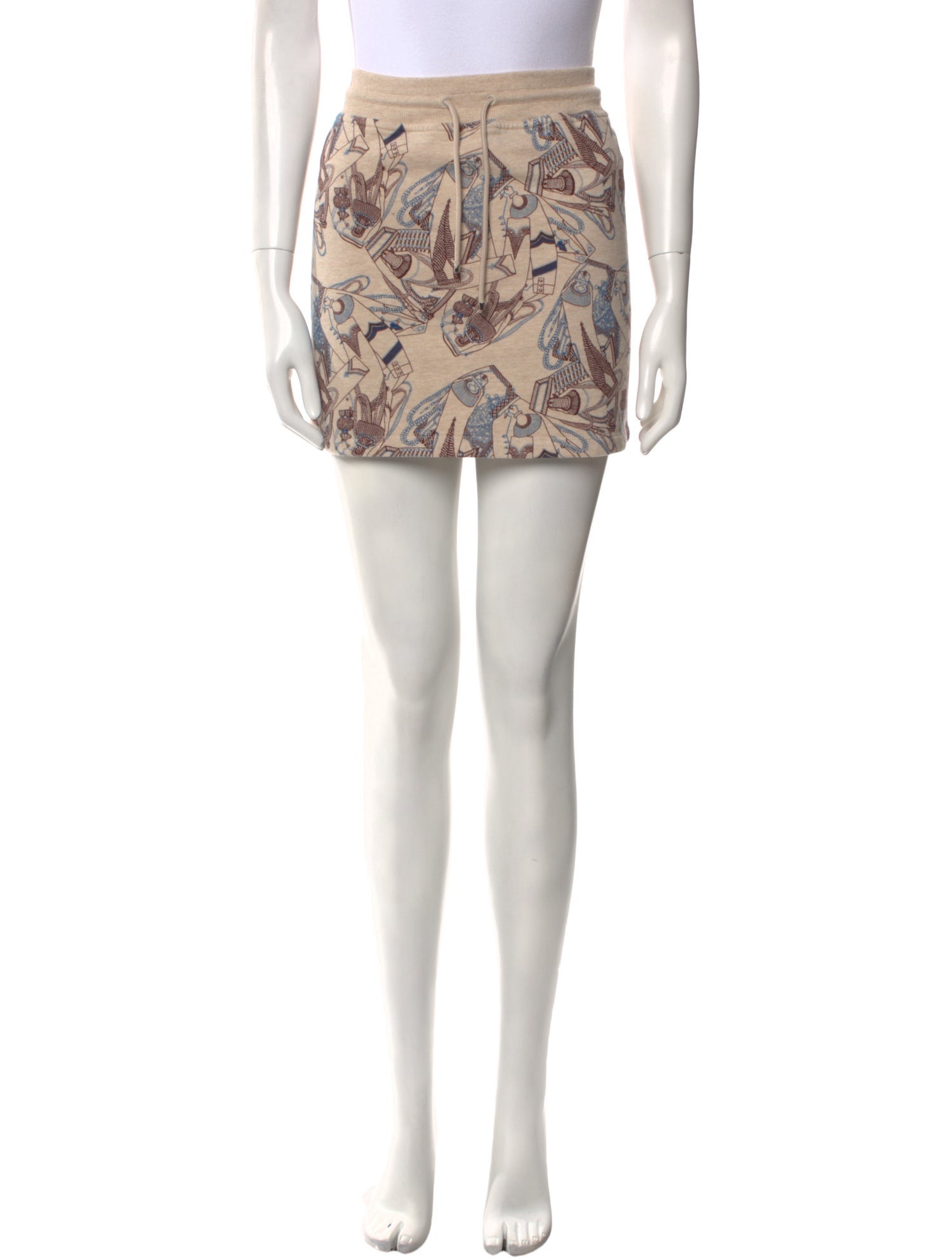 Hermès Floral Print Mini Skirt