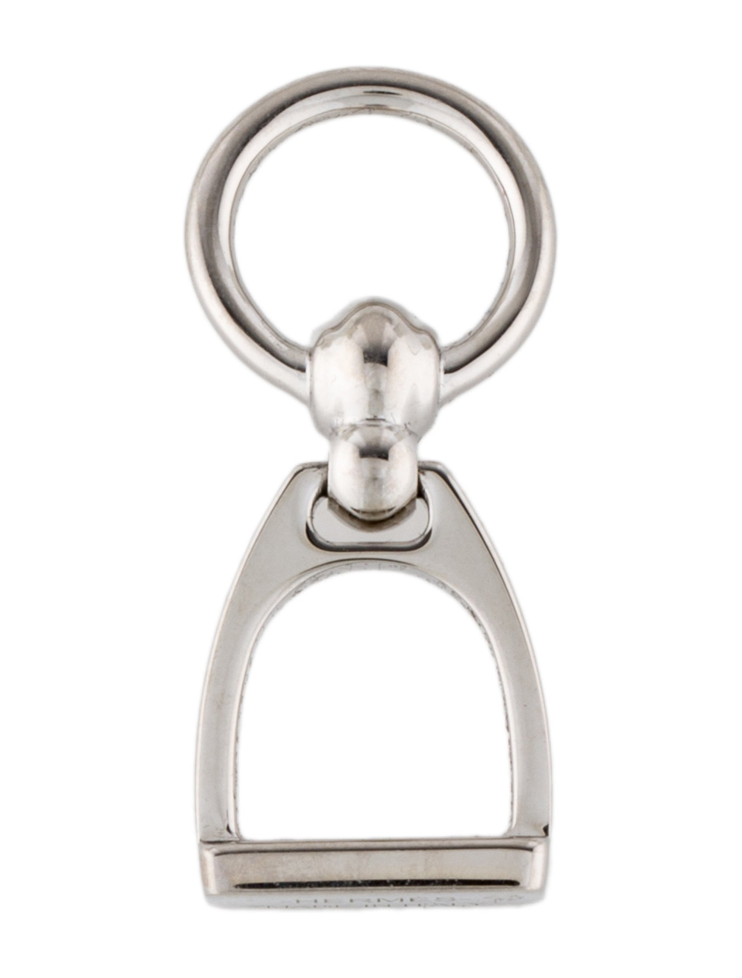 Hermès Palladium-Plated Etrier Charm Scarf Ring