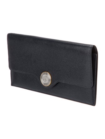 Hermès Courchevel Ex-Libris Clutch