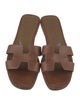 Hermès Oran Leather Slides