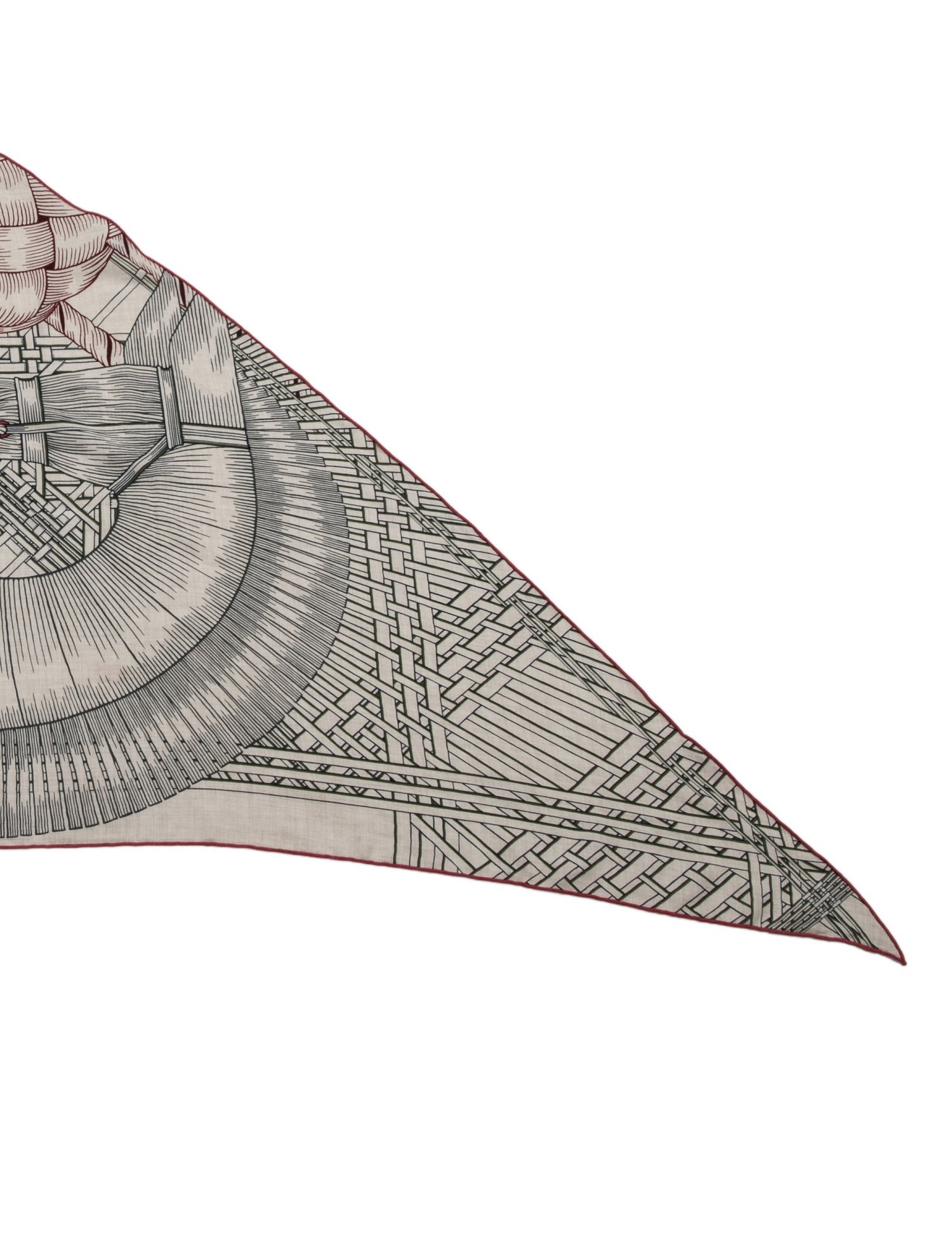 Hermès Masan & Masan Giant Cashmere Triangle Scarf