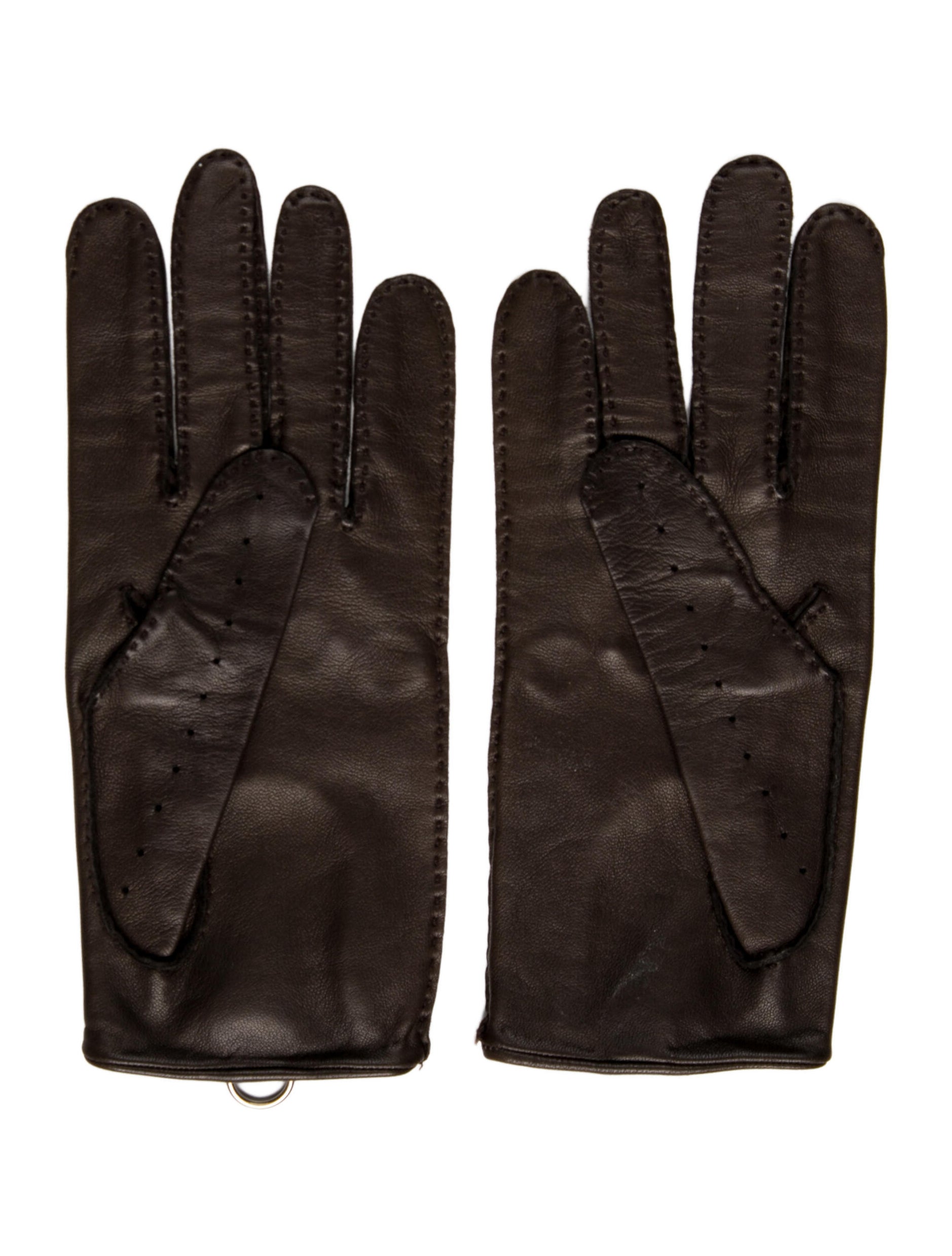Hermès Lambskin Cut-Out Gloves