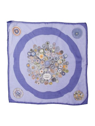 Hermès Sulfures Mousseline Silk Scarf