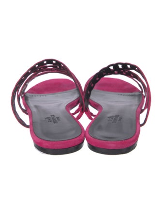 Hermès Chaîne d'Ancre Insignia Suede Gladiator Sandals